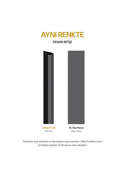 Vilo Mpc S Çıta Duvar Paneli Deep Grey 265cm Yapıştırmalı Montaj - Neme Ve Darbeye Dayanıklı