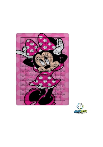 Minnie Mouse 99 Parça Ayaklı Puzzle Dekoratif Çocuk Yapbozu 0236
