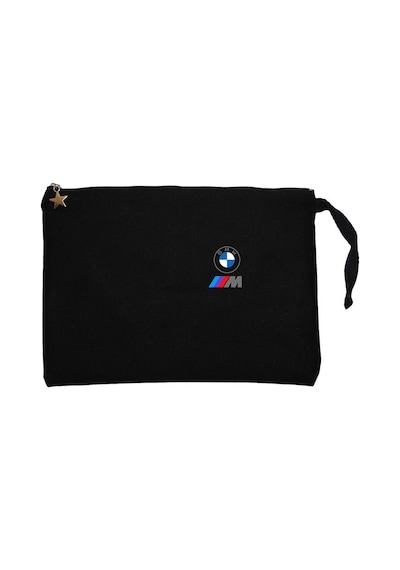 BMW Logo M Power Siyah Clutch Astarlı Cüzdan / El Çantası Siyah