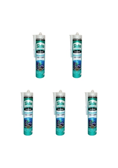 Henkel Sista Akvaryum Silikonu 340 Gr Şeffaf 5 Adet