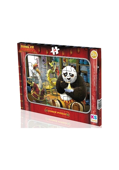 Ks Games 3 Yaş Üzeri Erkek Çocuk Kung Fu Panda Frame Puzzle/yapboz - 24 Parça - Kp704-1