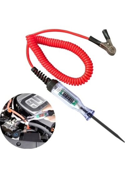 Oto Kontrol Kalemi Dijital Akım Göstergeli Elektrik Kontrol Kalemi 3v 6v 12v 24v 36v 48volt Uyumlu