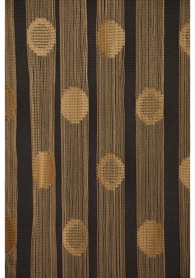 Küçük Puanlı Model Gold Renk Hazır Ip Perde 300x280 Cm