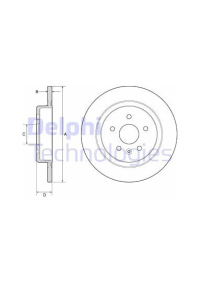 DELPHI BG4760C FREN DİSKİ ARKA 16 JANT