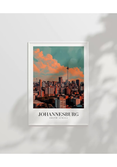 Çerçevesiz Poster Johannesburg Güney Afrika Seyahat
