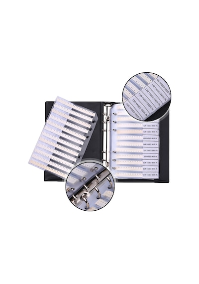4250 Parça Smd 0805 Direnç Seti Kitabı 1% Sample Book