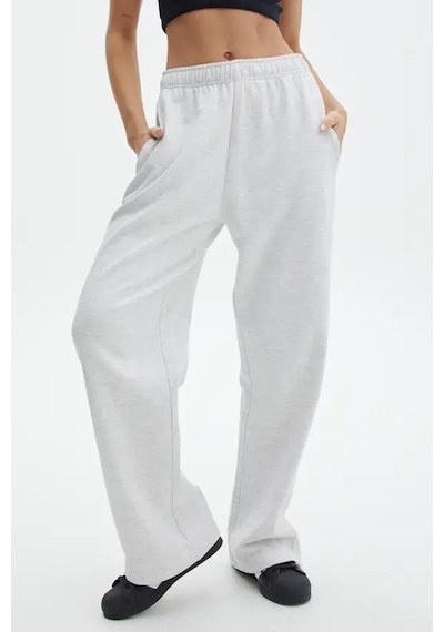 Madmext Gri Wide Leg Basic Eşofman Altı Mg1916-gri Gri