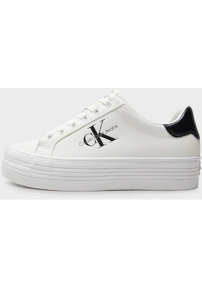 Calvin Klein Kadın Ayakkabı Yw0Yw01393 01W Beyaz-Siyah Beyaz - Siyah