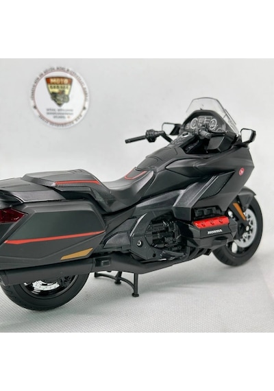 Honda Goldwing Dct Siyah 1:12 Diecast Motosiklet Model Lisanslı Metal Maket Oyuncak & Biblo