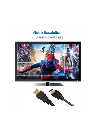 Qasul 5 Metre Hdmı Kablo Full Hd , Uyumlu Yüksek Hızlı Hdmı Kablo