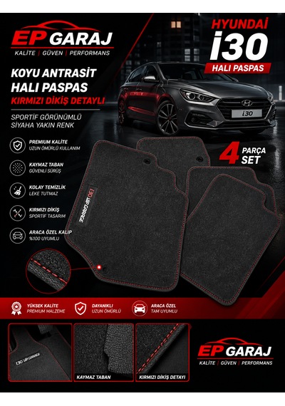 Hyundai İ30 Halı Paspas