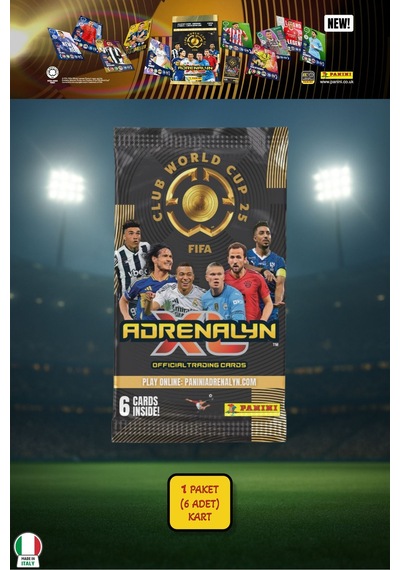 Panini Club World Cup 25 Futbolcu Kartları - 1 Li Paket 6 Kart