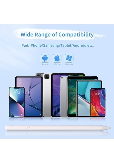 Jxyhmy Dokunmatik Ekranlar İçin Stylus Kalemler, Manyetik Adsorpsiyonlu Evrensel İnce Noktalı İpad Kalemi İphone/ipad//android/tablet Ve Diğer Dokunmatik Ekranlarla Uyumlu Beyaz