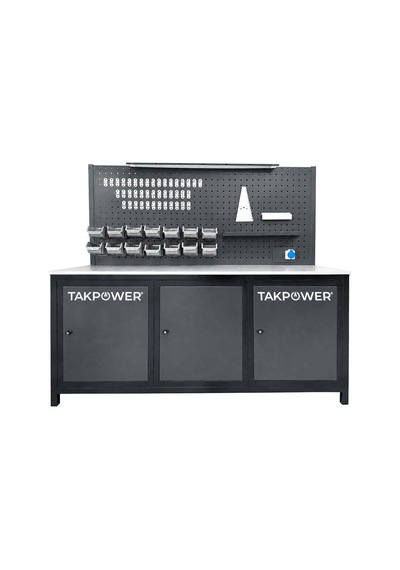 Takpower 2 Metre Takım Tezgahı 3 Dolaplı Antresit