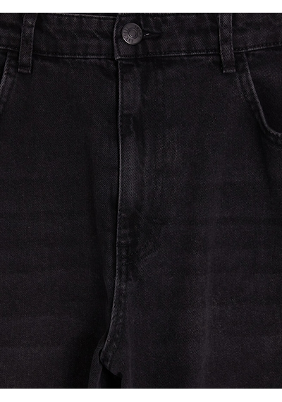 Lcw Jeans Siyah Baggy Fit Erkek Kargo Jean Pantolon