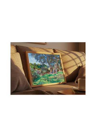 Botanik Sargent Korfu Zeytin Ağaçları Çerçevesiz Poster 21x30 Cm A4 Botanik Doğa Tarihi Duvar Dekoru