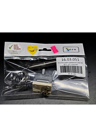 Ego 55.17212.020 30-85 C Monofaze Çift Kontak Termostat 220v