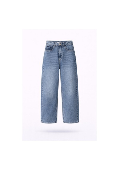 5in1Canpolat Mavi Kemerli Tensel Denim Pantolon 0030