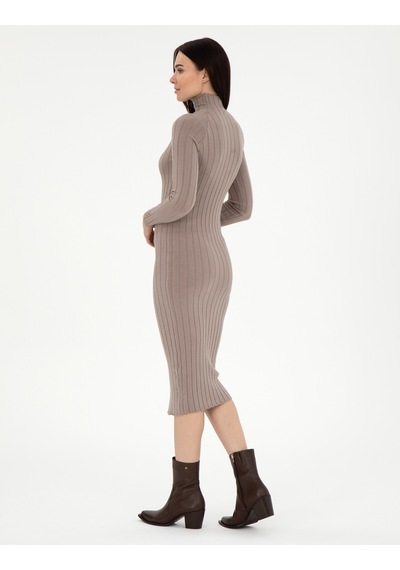 Pierre Cardin Kadın Krem Melanj Elbise Triko 50296550-vr159