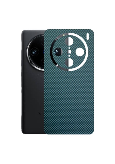 Kapps Vivo X100 Pro İle Uyumlu Fiber Serisi Premium Arka Kapak Kaplama Kenarlar Yoktur