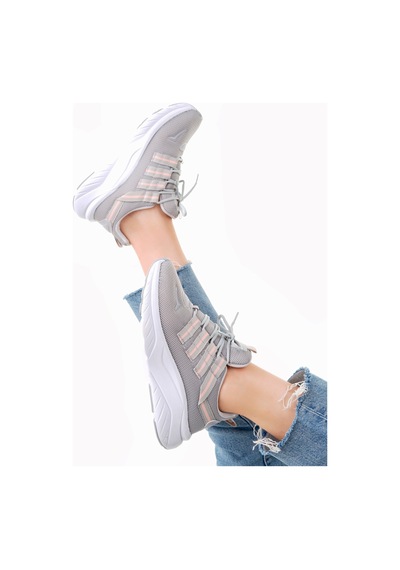 Mcdark Kadın Siyah Sneaker Hafif Çift Renkli Taban Buz