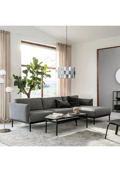 Ikea Gri Modern Kanepe - Uzanma Koltuklu 3'lü Kanepe