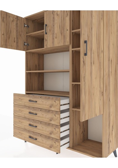 Hyperion Dolap 8 Raflı 4 Çekmeceli 3 Kapaklı 132x44x195 Çam-çam/çam Atlas Çam/atlas Çam Hyperion Dolap 8 Raflı 4 Çekmeceli 3 Kapaklı 132x44x195 Çam-çam/çam Atlas Çam/atlas Çam