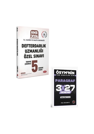 Data 2026 Gys Defterdarlık Uzmanlığı Çözümlü 5 Deneme+ Evp Akademi Paragraf