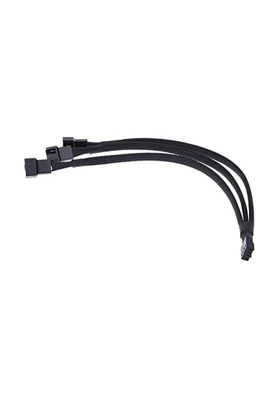 3C 4 Pin Switch Fan Çoklayıcı Y Pwm Çoklayıcı Splitter Kablosu 3 Pin 3 Port 4303