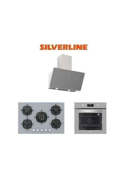 Silverline 3457 SOHO 60+CS5365S01+BO6502S02 Gri Cam Ankastre Set