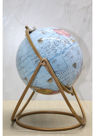 Dekoratif Metal Standlı Dünya Küre - Model 2