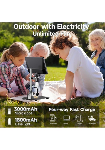 Dm12 10.1'' Ips Ekranlı Dijital Video 3d Mikroskop 2000x