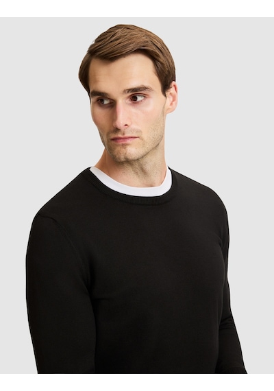 Pierre Cardin Siyah Slim Fit Basic Kazak 50331501-vr046