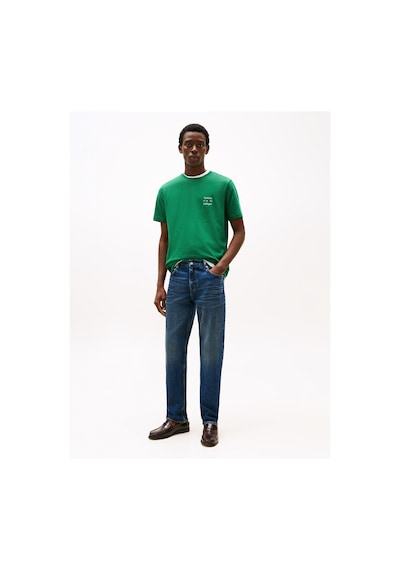 Tommy Hilfiger Hılfıger Stack Tee Erkek Yeşil T-shirt - Mw0mw38622