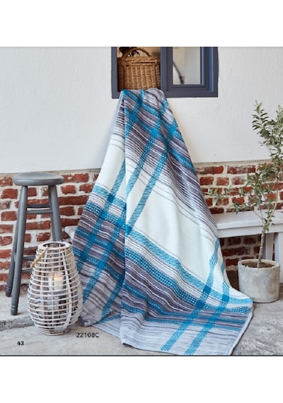 Sesli Home Lüks Peluş Battaniye 12416B Tek Kişilik 160X220