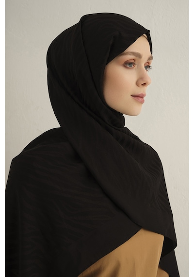 Armine Siyah Pamora Şal 01 Siyah