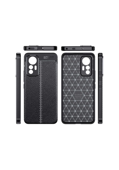 Xiaomi Mi 12 Lite Kilif Zore Niss Deri Desenli Silikon Kilif 559808065