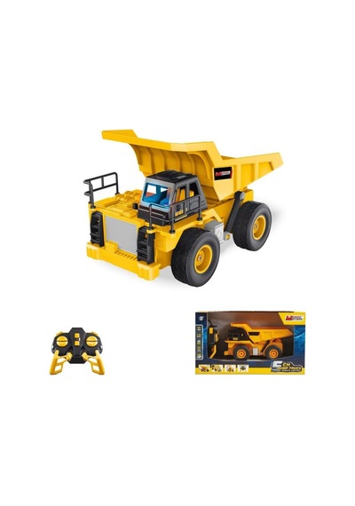 Uzaktan Kumandalı Kamyon Led Işıklı Sesli Damperli Kamyon İş Makinası 5 Kanallı Jarjlı Kamyon