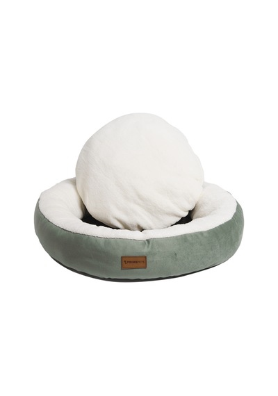 Peluş Minderli Küçük Ve Orta Irk Kedi Köpek Yatağı 62x65 Cm - Yeş