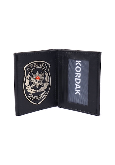 Pöh Rozetli Cüzdan Polis Özel Haretkat Cüzdanı Siyah