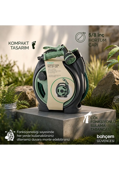 Hortum Makara Duvar Tıpı 5/8-10mt Tabancalı
