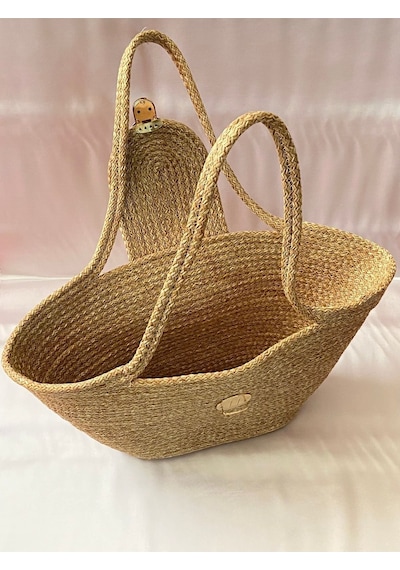 Omuz Çantası / Jüt Çanta / Otantik Çanta /plaj Çantası 30 X 35 / Hasır S Hasır S Çok Renkli