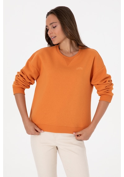 U.S. Polo Assn. Kadın Bakır Şardonlu Bisiklet Yaka Basic Sweatshırt 50313586-VR182