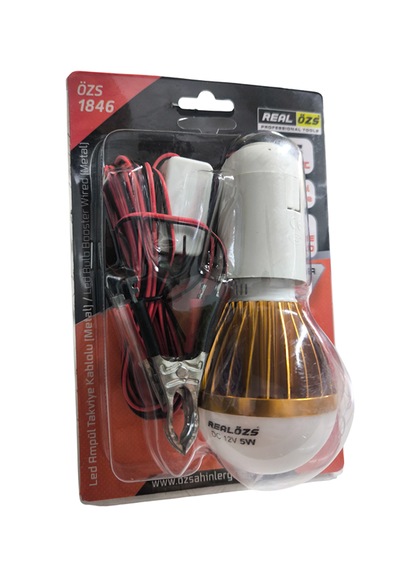 Aküye Takılan Led Lamba 12v Kamp, Karavan, Acil Aydınlatma