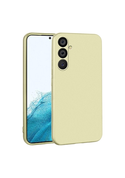 Zore Samsung Galaxy Uyumlu A54 Kılıf Omsy Premier Silikon Kapak - Gold