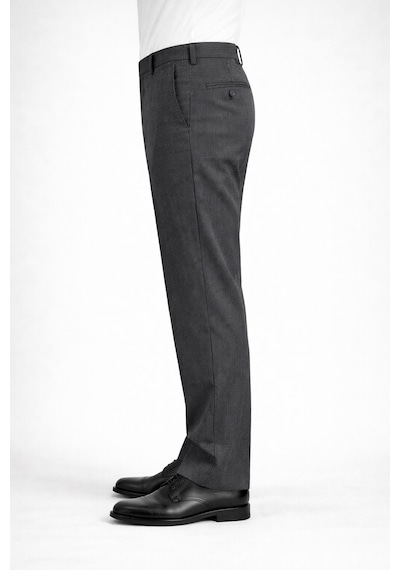 Classics Men Caserta Klasik Fit Likralı Erkek Kanvas Pantolon - 7514 Füme