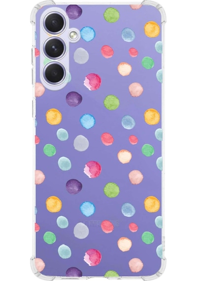 Samsung Galaxy S24fe İle Uyumlu Water Color 6 Baskılı Şeffaf Köşe Korumalı Antişok Kılıf