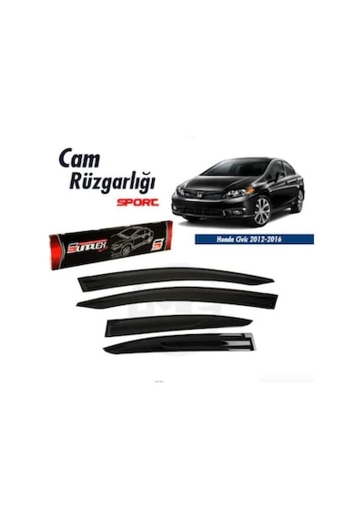 Honda Civic Fb7 Mugen Cam Rüzgarlığı 2012-2016 Arası 4'lü Sunplex