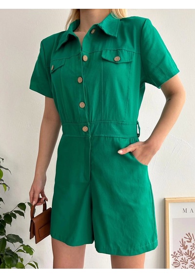 Gabardin Tulum S24761 Yeşil