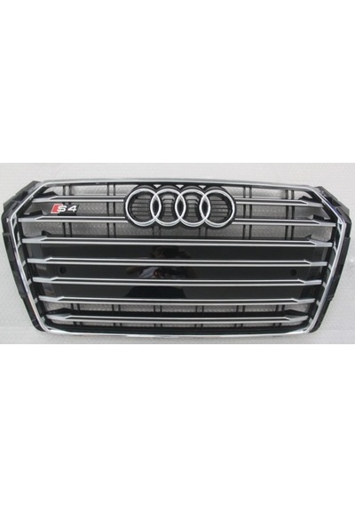 Autogp Audi A4 S4 Ön Panjur Izgara Model 2016+ B9 Siyah Krom